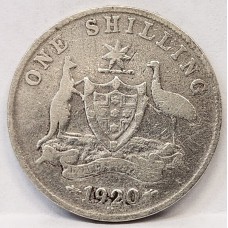 AUSTRALIA 1920 M . ONE 1 SHILLING 
